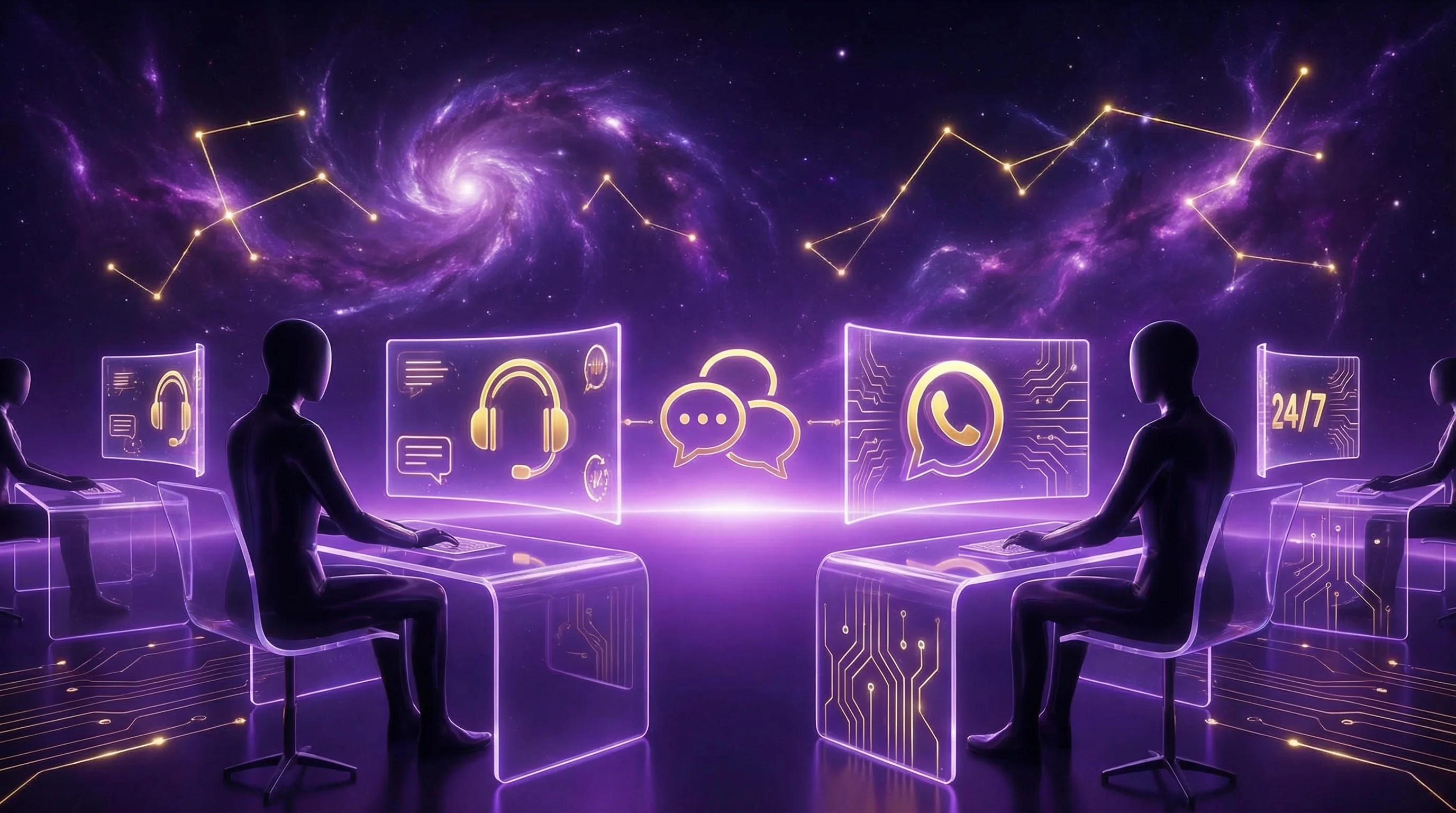 Equipe de suporte ao cliente disponível 24 horas por dia